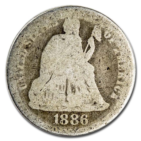 1886 Liberty Seated Dime AG 1886 Liberty Seated Dime AG